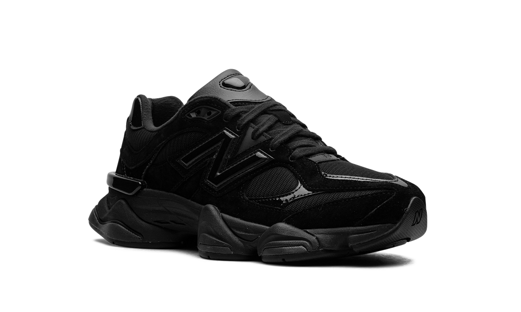 New Balance 9060 "Triple Black Patent" Sneakers