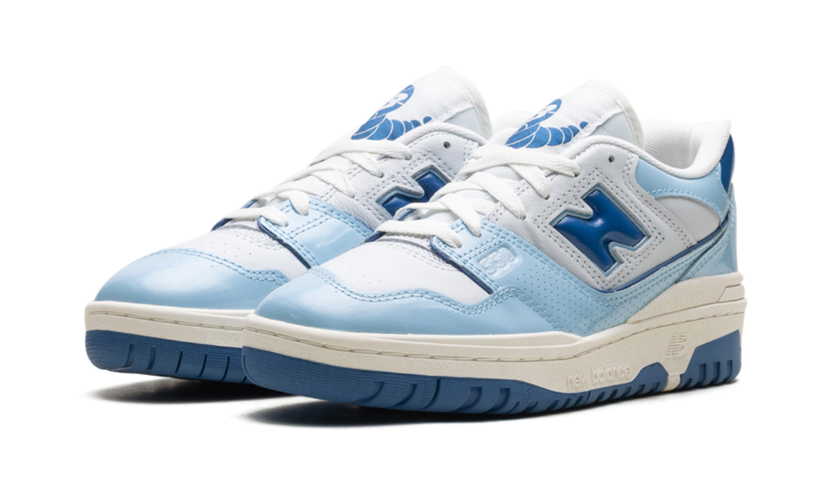 New Balance 550 "Patent - White/Powder Blue" Sneakers