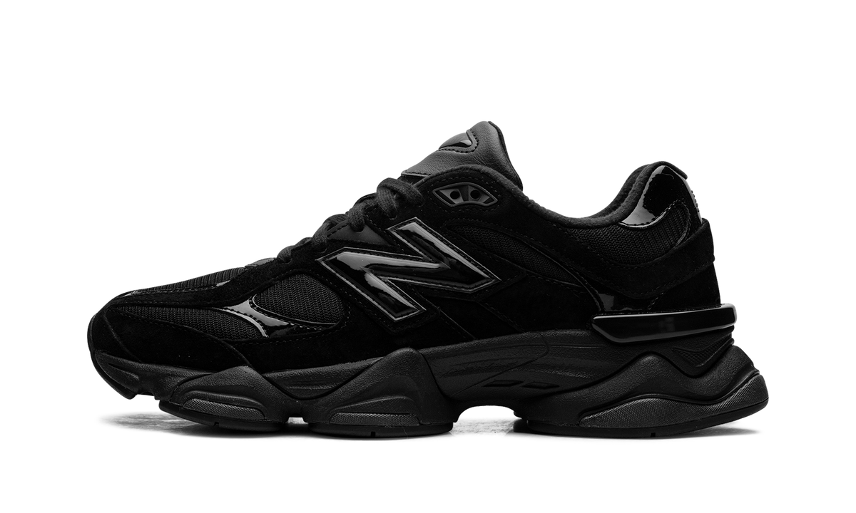 New Balance 9060 "Triple Black Patent" Sneakers